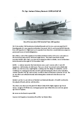 A preview of a PDF biography for Bennett, Herbert Sidney